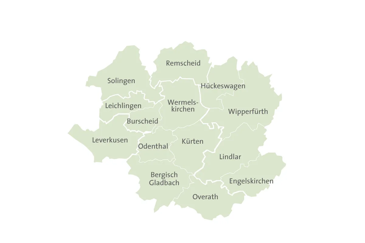 Bergische Handwerker Zuständigkeit Gebiet